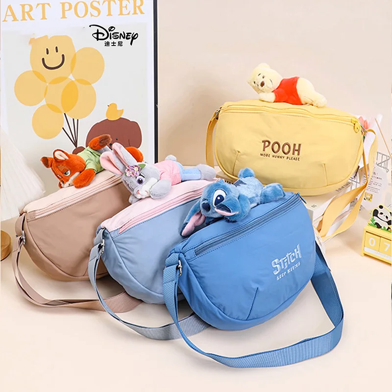 

Disney Zootopia Judy Nick Cute Plush Casual Bag Large Capacity Crossbody Shoulder Bag Travel Outing Birthday Holiday Gift