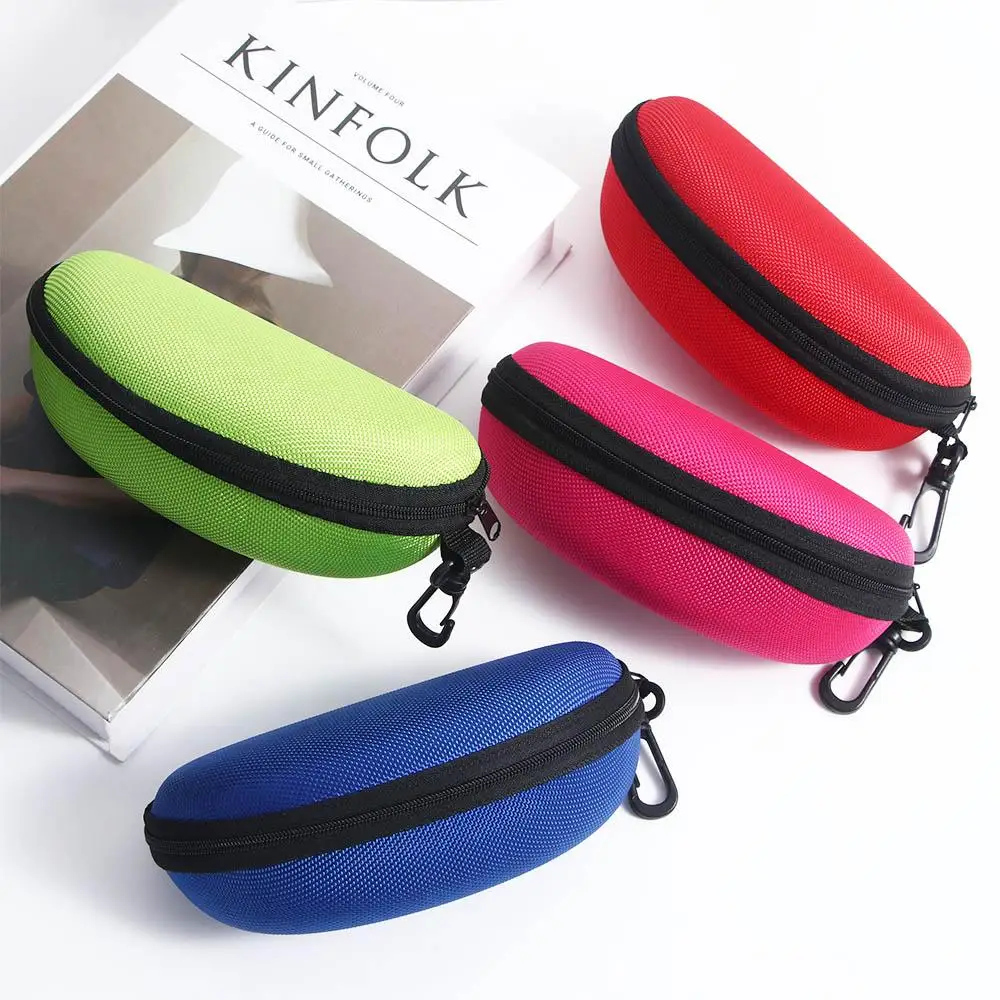 EVA Portable Men Women with Hook Zipper Box Eyeglasses Protector Case Sunglasses Bag Hard Case Eye Glasses Box Shell Clam Pouch