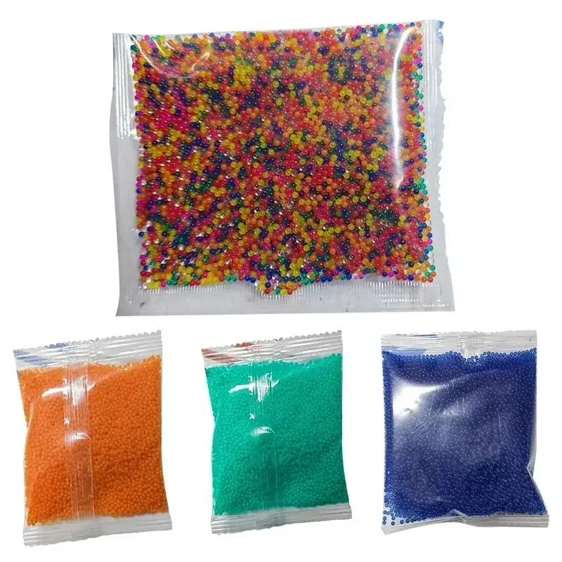 Bola Hidrogel Air W10000 Kristal Ajaib Tanah Liat Transparan Berwarna-warni Mainan Anak-anak untuk Menanam Bunga