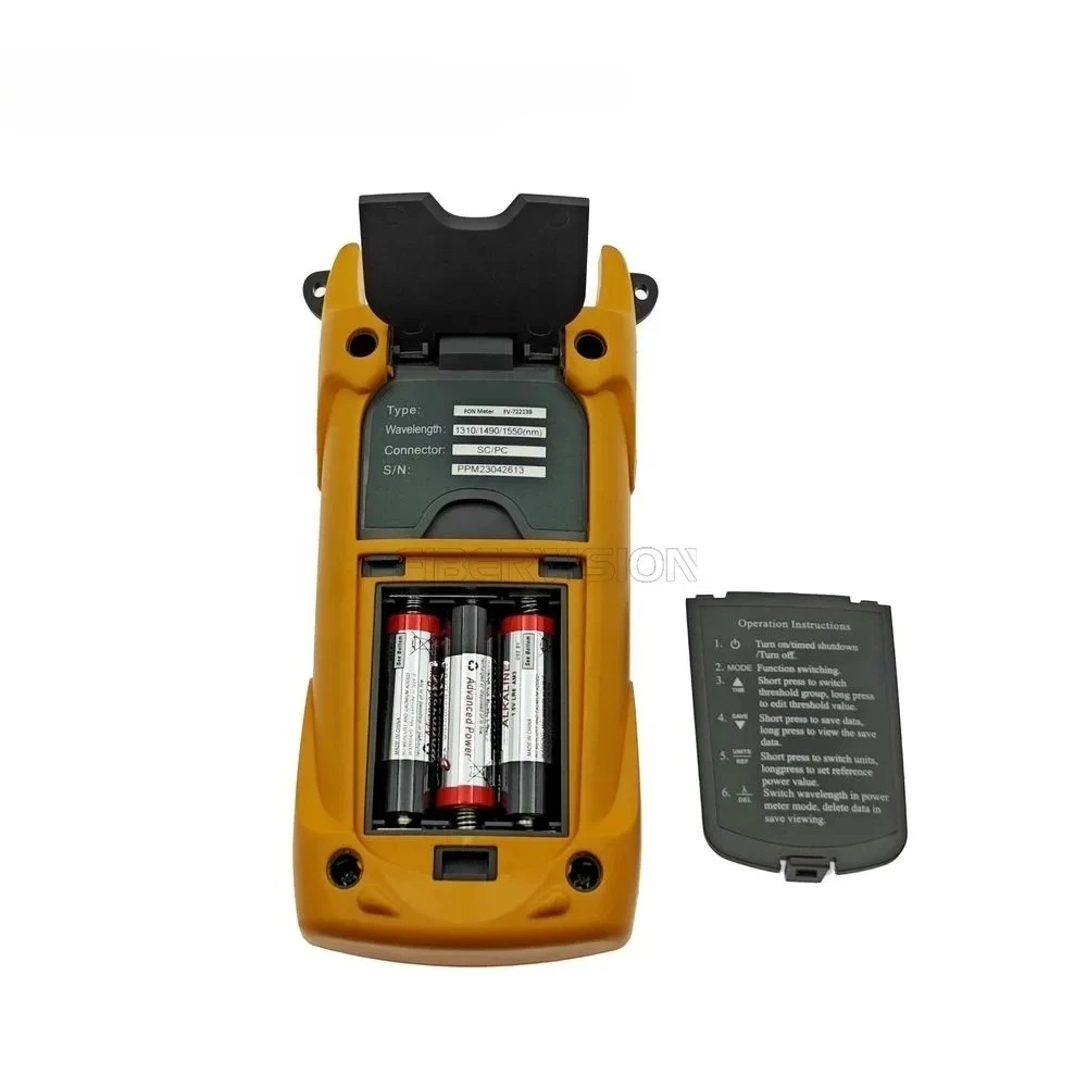 FIBERVISION PON Meter 1310/1490/1550 nm VFL GPON  EPON XPON OLT ONU Test Tool Optical PON Power Meter