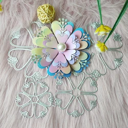 New Flowers metal cutting die Flowers mould scrapbook decoration embossed photo album decoration card making DIY handicrafts