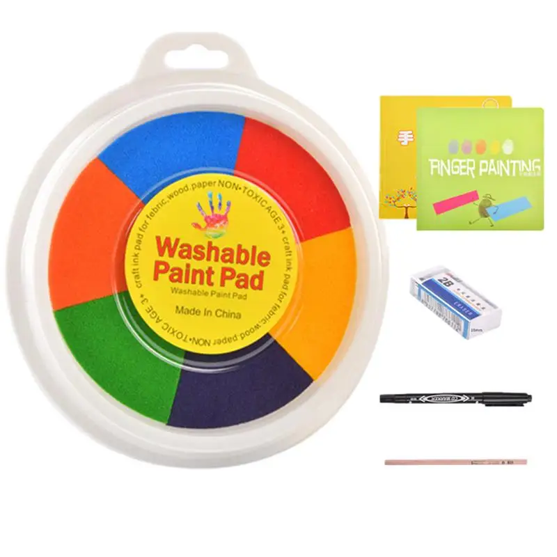 Zabawny zestaw do farbki do malowania palcami dla dzieci zmywalny wielokolorowy farbki do malowania palcami dla dzieci farbki do malowania palcami zestaw farb farbki do malowania palcami grafiki dla DIY atramentowy