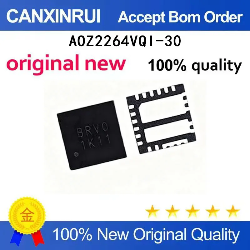 (5-100 Pieces) AOZ2264VQI-30 AOZ2264 silk screen BRVO BRV0 BRVM BRV beginning QFN