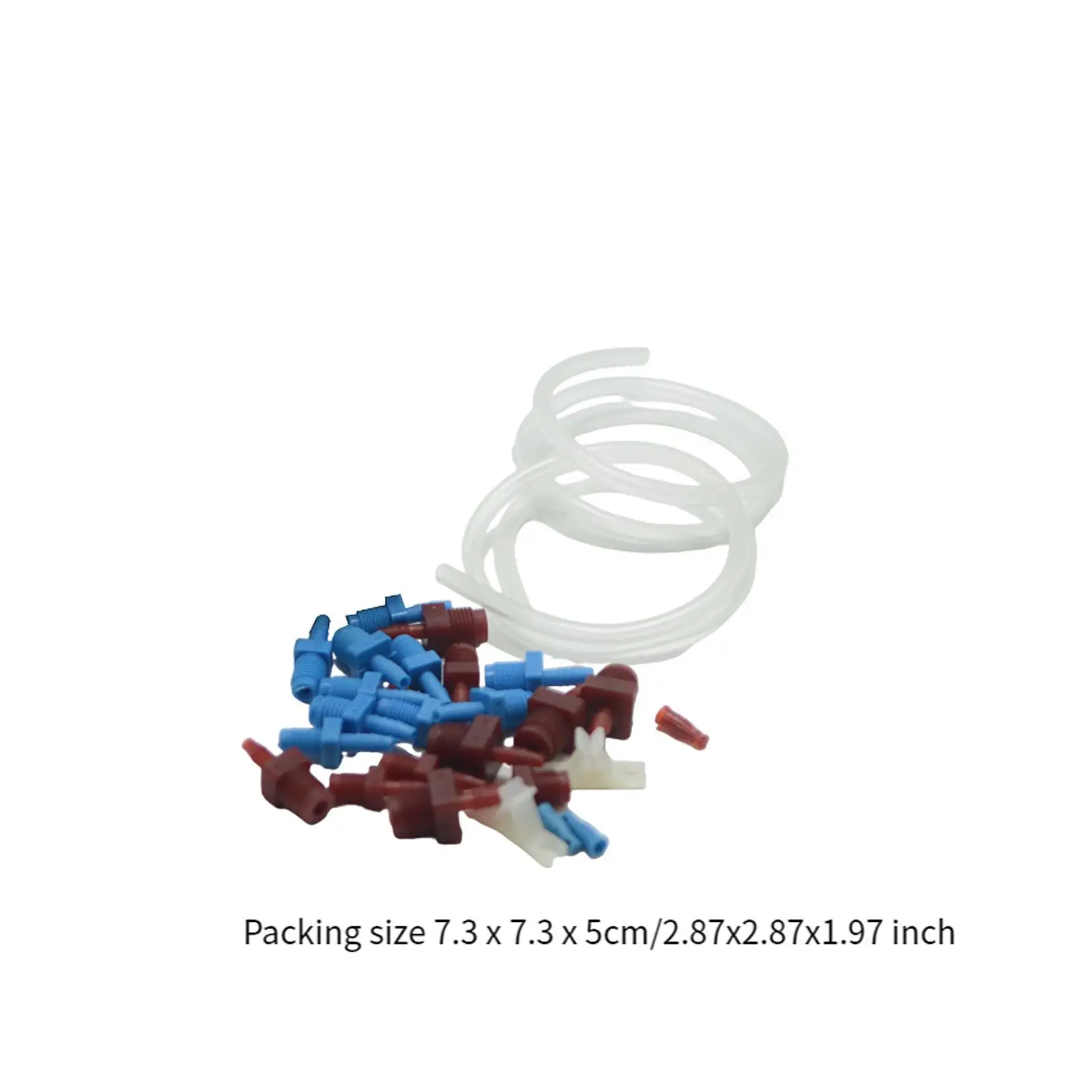 Vehicle Brake Bleeder Kit with Master Cylinder Hose and Threaded Fittings for Car Truck Maintenance Garage