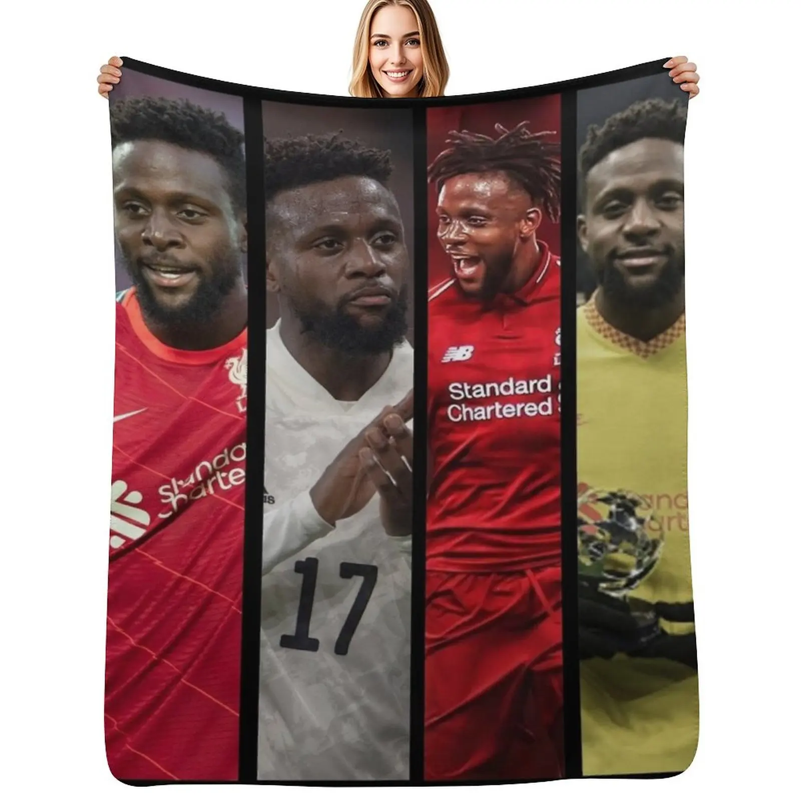 

Divock Origi Collage Throw Blanket Soft Plaid Moving Decorative Sofa Giant Sofa Blankets