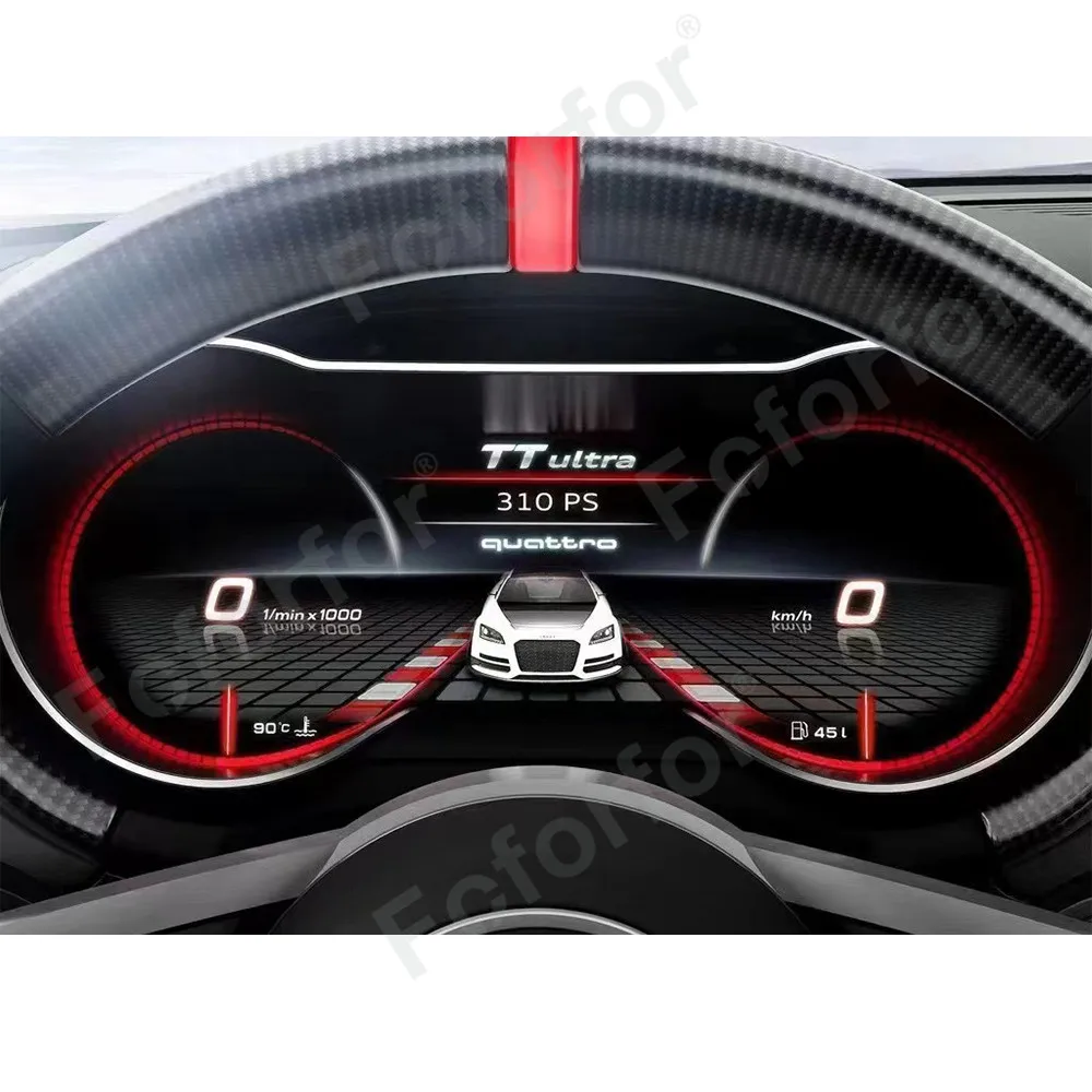 

The Lastest LCD Digital Cluster For Audi TT 2009-2016 Virtual Cluster Cockpit Speedometer Car Instrument Panel