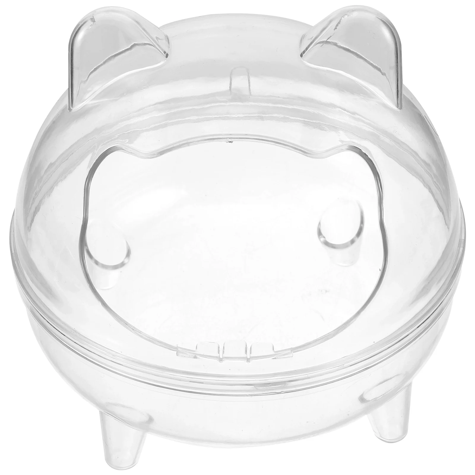 

Hamster Bathroom Large Transparent Anti-splash Sand Tray Gerbil Chinchilla Pet Bath Box Easy Clean Durable Plastic Grooming