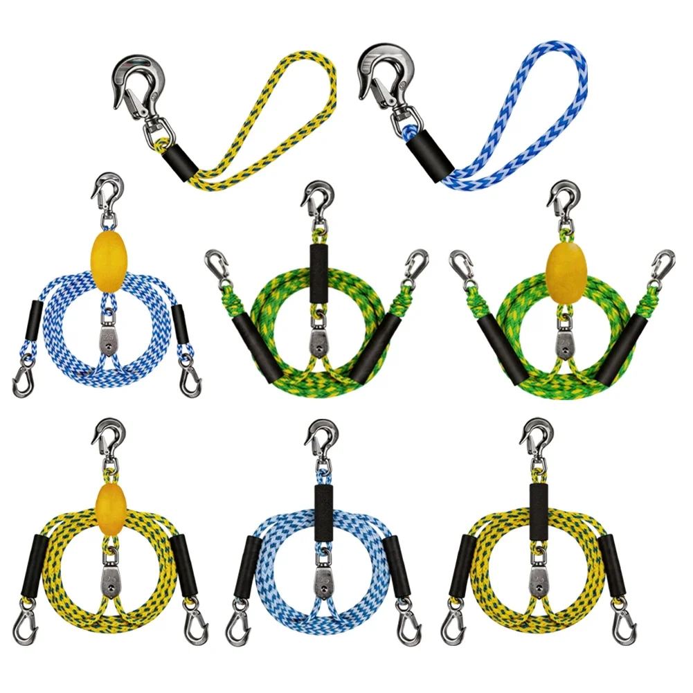 1pc Tow Rope Connector 46cm/2.4m Tubing Tow Rope Quick Hook  For Tubing Boat/Canoe/Rowing Rope Inflatable Float Connector