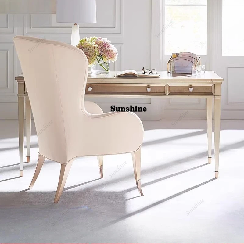 

American solid wood desk modern simple writing table neoclassical desk