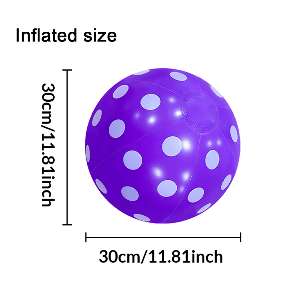 1pc Inflatable Dot Beach Balls PVC Plastic Balls The Best Choice For Water Entertainment Swimming Pool Beach Parties