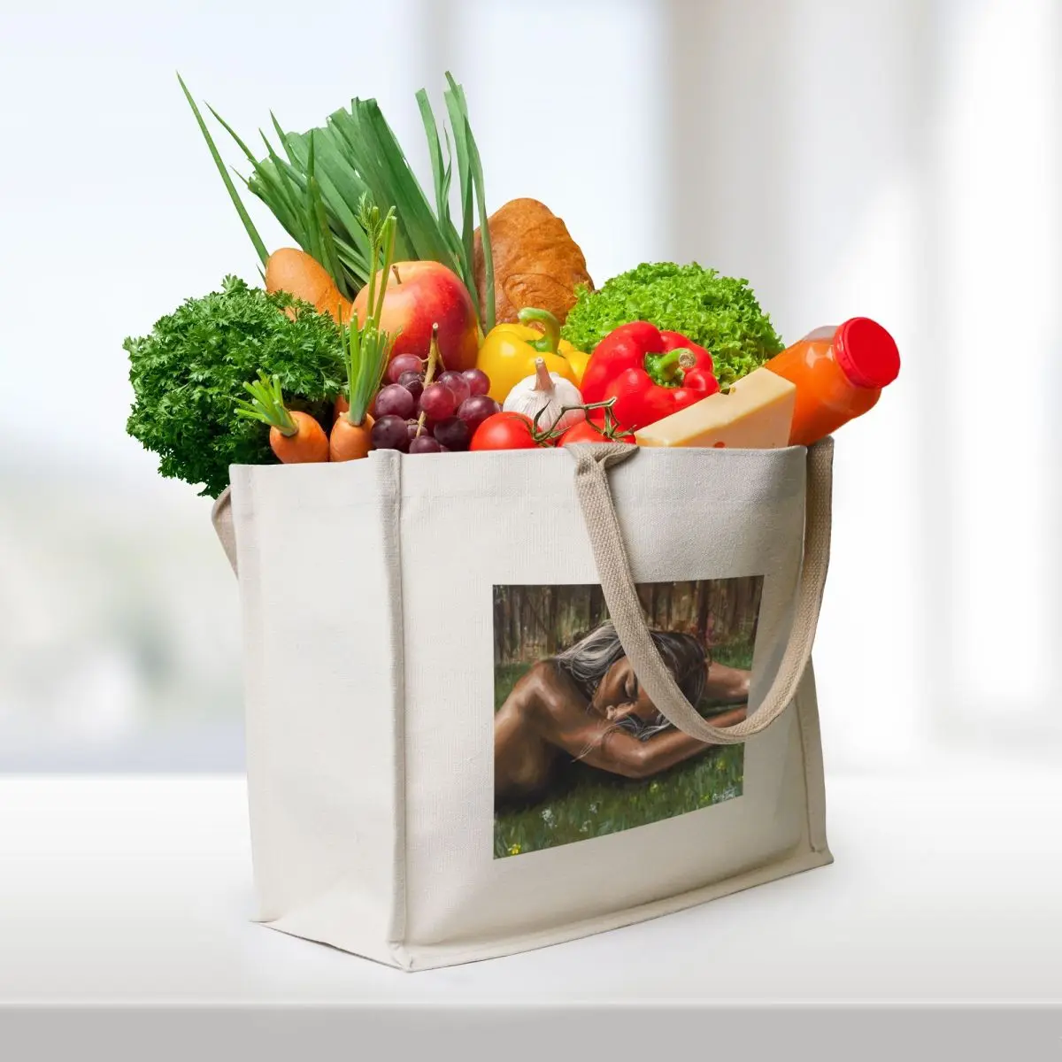 Out of Man’s Rib Tote Bag Women's shopping bag custom Customizable