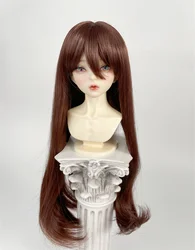 BJD doll wig suitable for 1/3 size bjd girl wig wig soft silk bangs long hair 1/3 wig doll accessories (five colors)