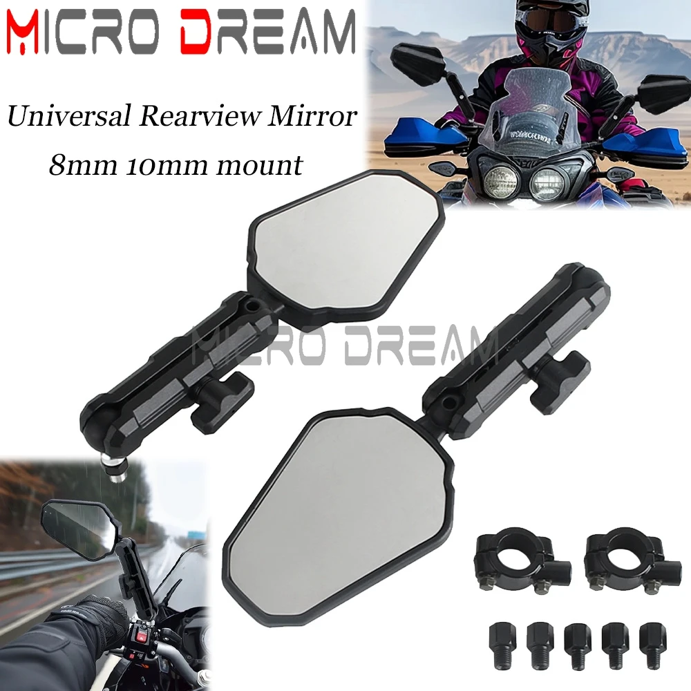 

Foldable Motorbike Rearview Side Mirror Motorcycle Handlebar Rear View Mirrors For BMW R1200GS F800GS Adventure F 750 GS 650GS
