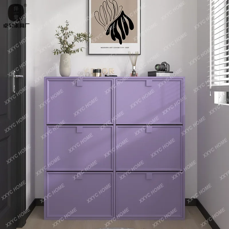 XX  simple small apartment household home tipping bucket shoe cabinet entrance paint locker storage cabinet wholesale