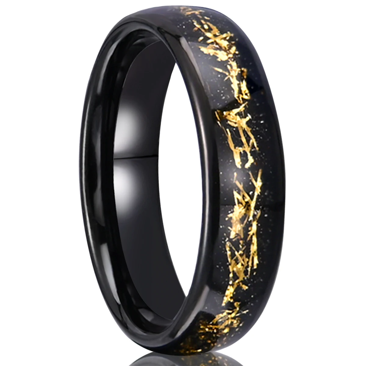 

Fashion Jewelry Tungsten Carbide Rings Men Polished Wedding Band Comfort Fit