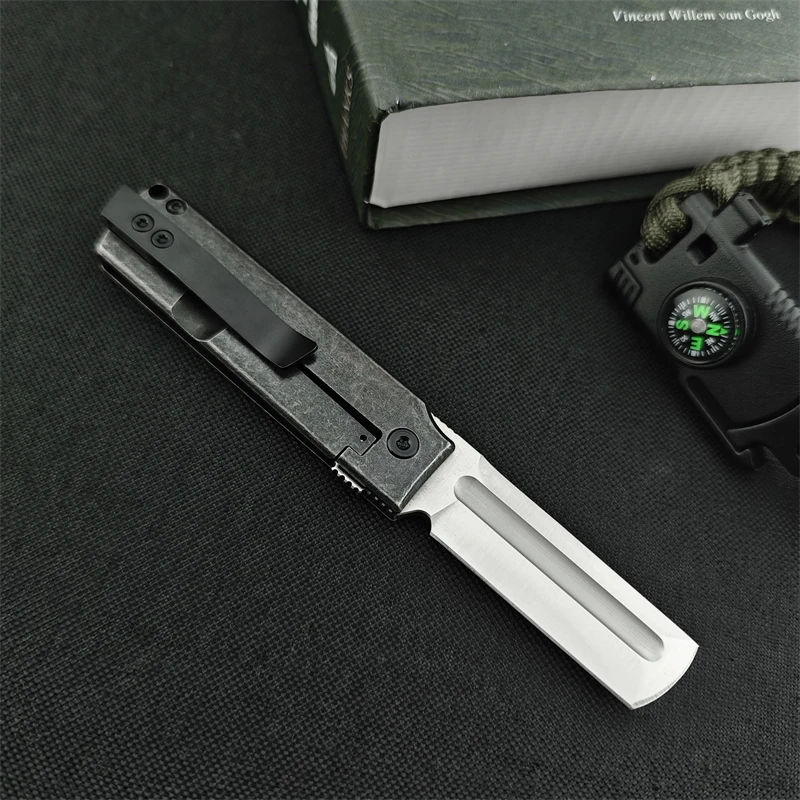 CRKT5915 Outdoor Survival Camping Convenient 420 Steel Handle Fishing Self Defense EDC Folding Knife