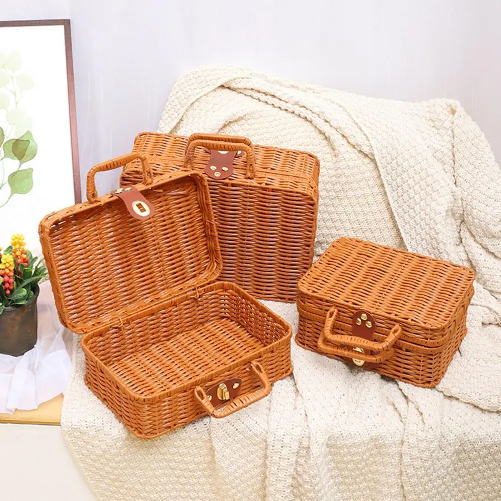 

Woven Luggage Box Pretty Photo Props Woven Luggage Box Stylish Woven Luggage Basket