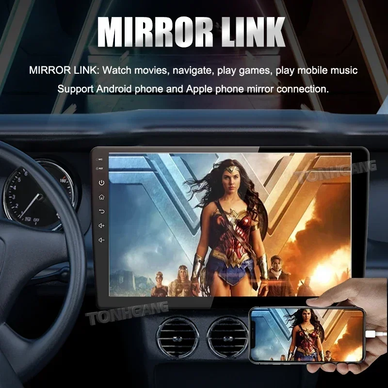 2025Wireless Carplay For S4 B8 Adjustable Screen 10 Inch Android Car Player With Gps Android Car Video Radio Music Player