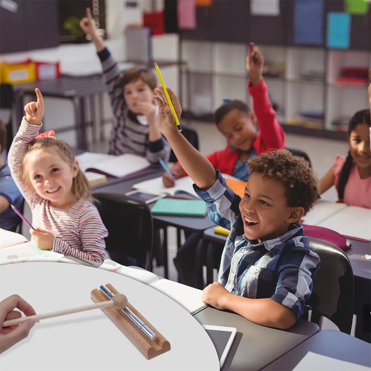 Meditation Chimes 1Phoneme The Original Guaranteed Musically Tuned Wind Zenergy Hand Chime for Classrooms Meditation Mindfulness