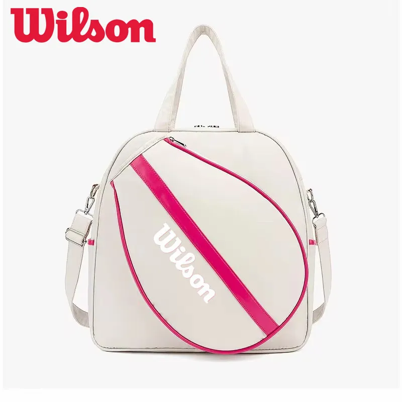 Wilson Tennis Racket Handbag Large Capacity One Shoulder Sports Fitness Bags Single Shoulder Crossbody Racket Bag