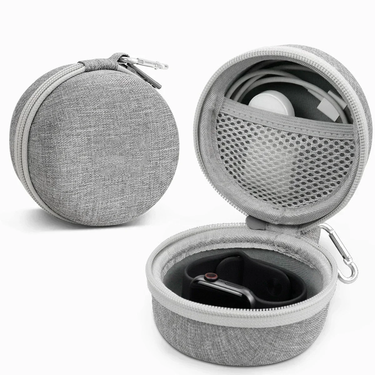 Portable EVA Single Watch Travel Case Watch Storage Organizer BoxWatch Holder Waterproof for Smartwatches Zippered Container Bag
