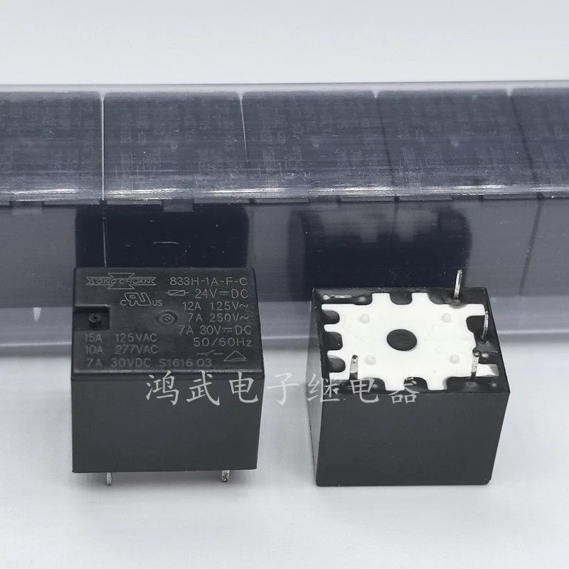 New 1pcs/lot 833H-1A-F-C 24VDC 10A 4pins