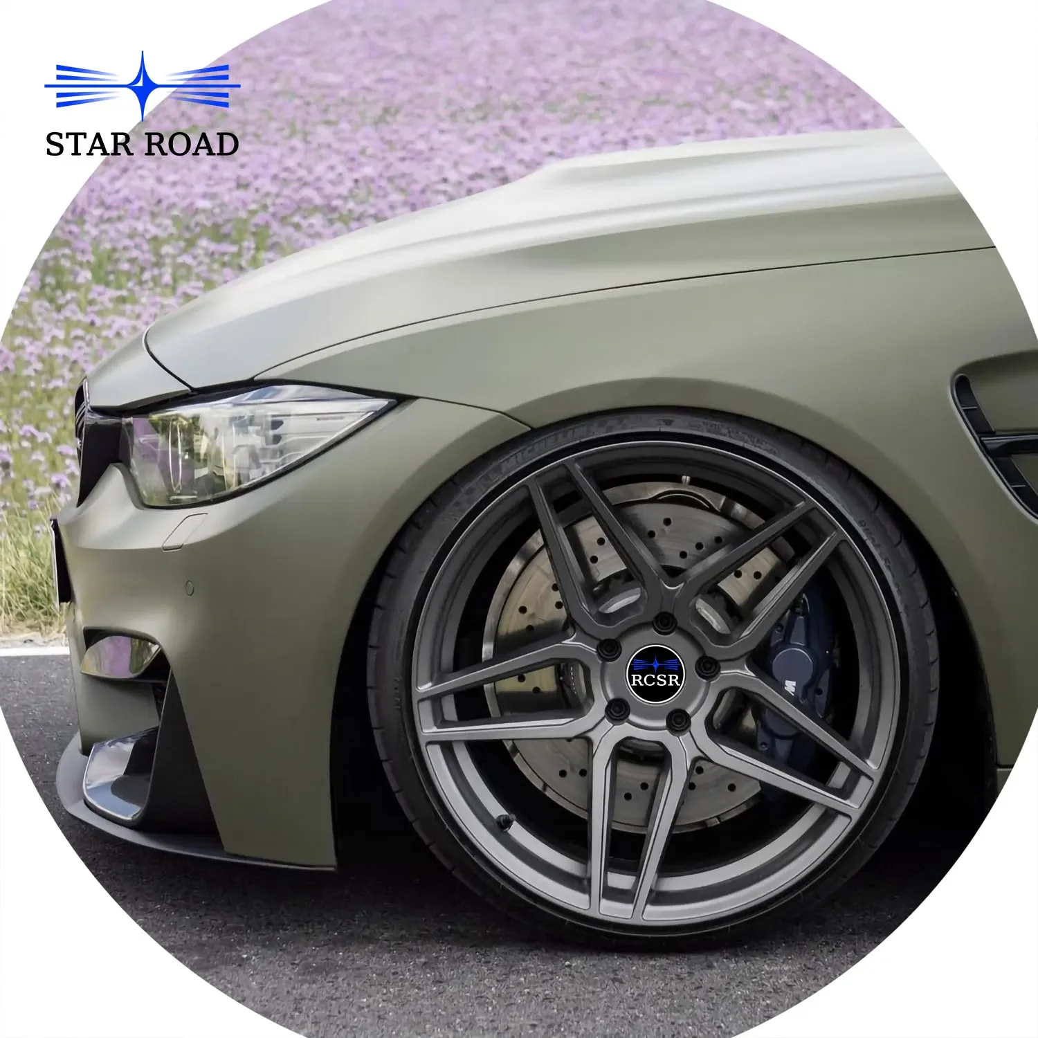 

RCSR Forged 5 Bronze Deep Concave Satin Black Wheels For Ford Mustang SVE GT350 GT500 S550 18 To 24 Inch Custom Alloy Rims
