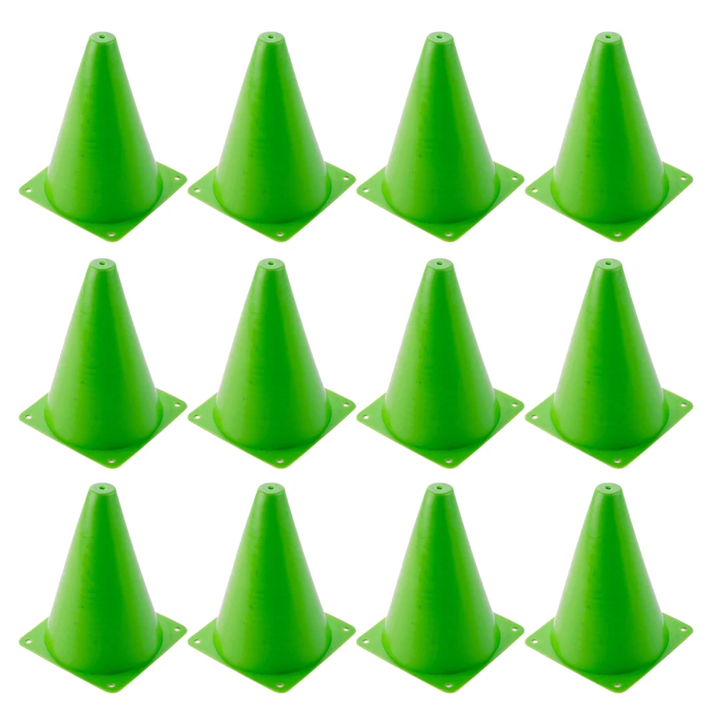 

12 Pcs Portable Football Training Cones Mini Traffic Sports for Accessories Soccer Roadblock