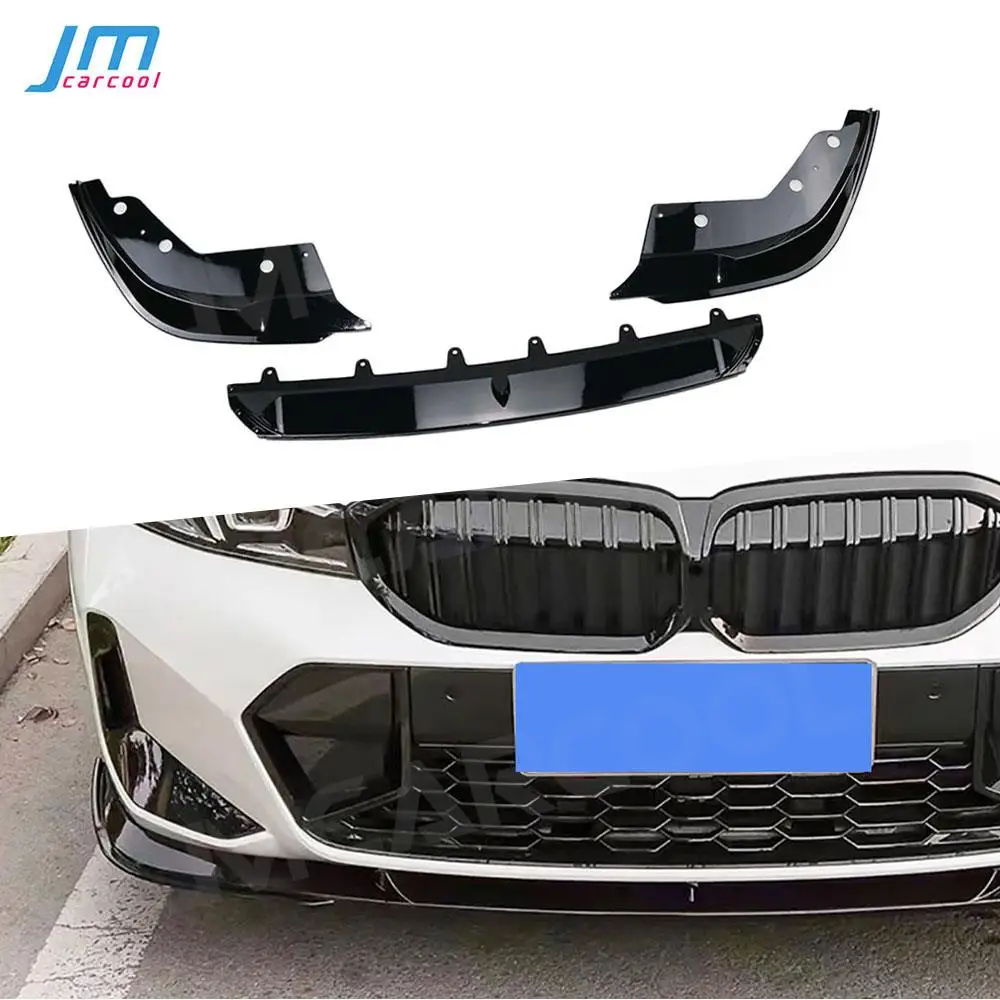 

ABS Front Lip Guard Chin Spoiler Splitters For Bmw 3 Series G20 G28 M340i 2023+ Bumper Lip Decorative Cover Kit Car Accessories