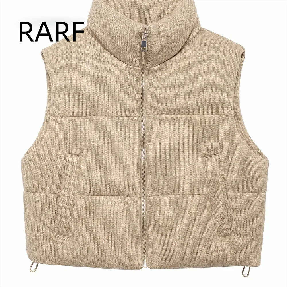 

2024 autumn and winter new high-end stand up collar sleeveless warm cotton jacket vest vest vest women's jacket