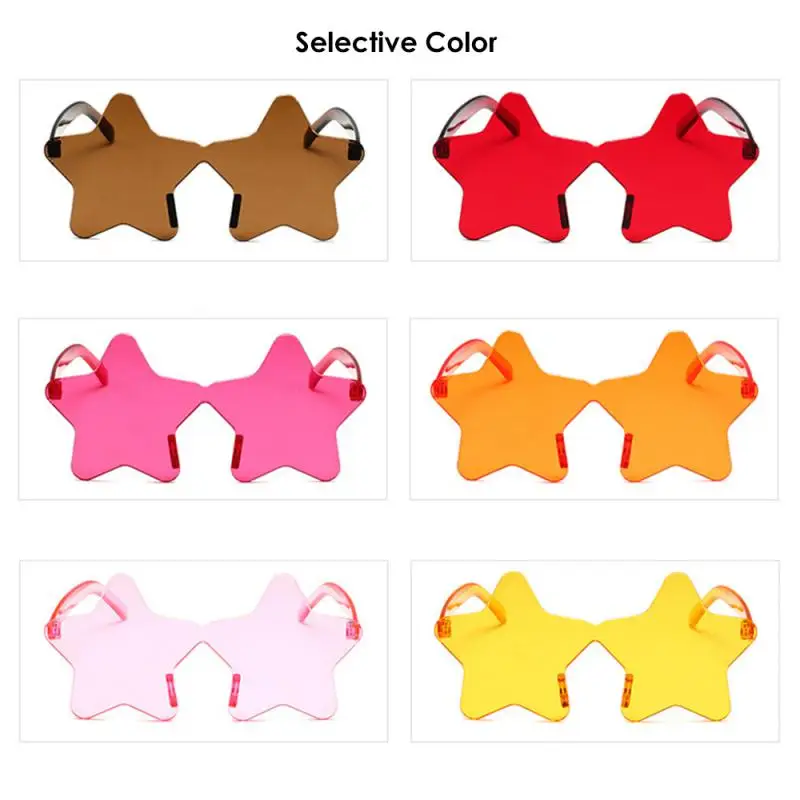 1~4PCS Cosplay Glasses Versatile Futuristic Fashion Holiday Accessories Candy Colored Glasses Holiday Glasses Popular image 6