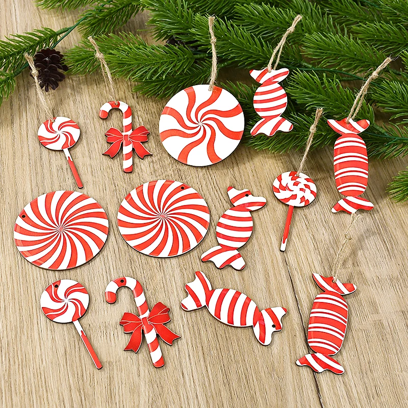 Christmas Tree Candy Hanging Pendant Christmas Tree Ornaments Merry Christmas Decor Home Navidad 2025 New Year Party Decoration