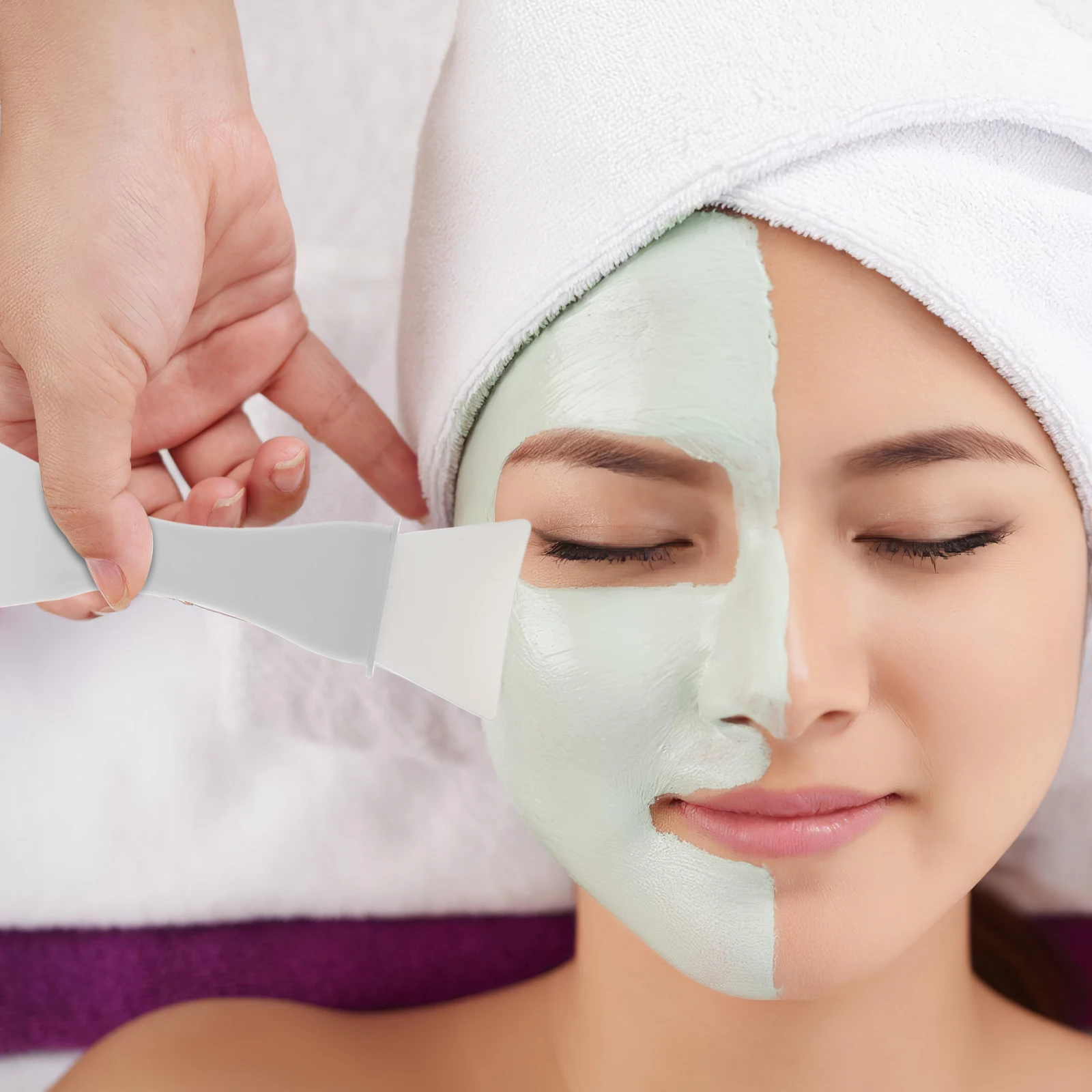 3 مجموعات سيليكون قناع الوجه فرش استبدال رؤساء لينة ماكياج العناية بالبشرة تطبيقها غسول الجسم الطين قناع الجفن ماكياج أداة #3