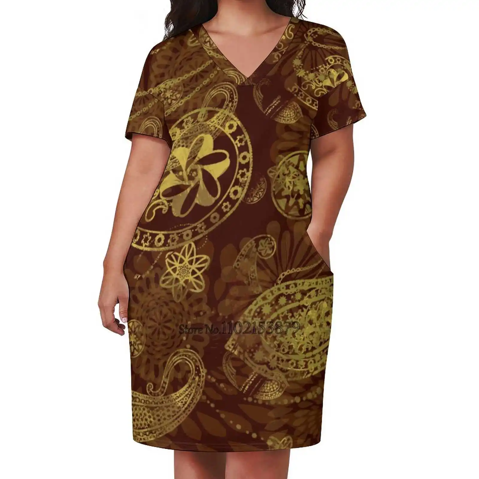 Ouro alma quadrado pescoço vestido volta laço vestido sem costas elegante praia vestido de festa coreano dourado marrom mandala paisley gráficos