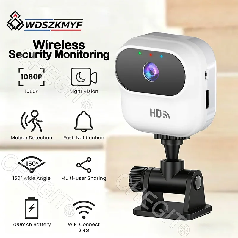 1080P HD Mini Camera WiFi Wireless CCTV HD Night Vision Camera Home X5 Remote Camera Kids Pet Baby Safety Monitoring