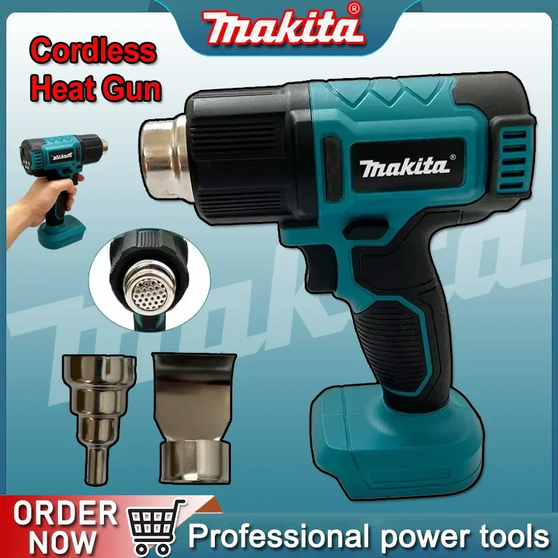 

Makita 18V Hot Air Baking Gun Tools Cordless Heat Gun Air Dryer For Soldering Max 550°C Shrink Film Wireless Rechargeable DHG181
