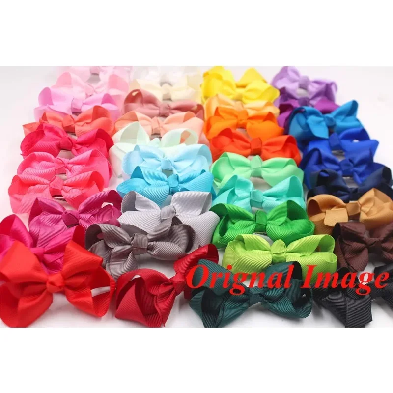 20 Pieces 3 Inch Hair Bows for Girls Clips Grosgrain Ribbon Boutique Hair Bow Alligator Clips For Girls Teens Toddlers Kids