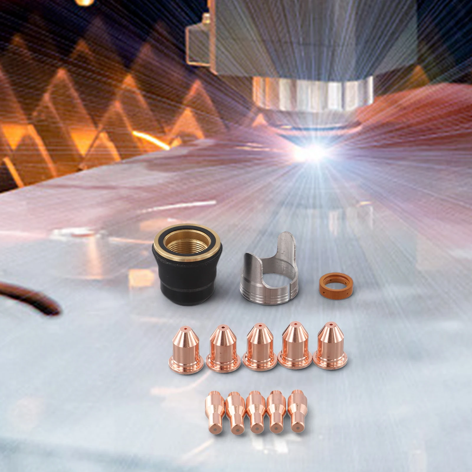 13 قطعة IPT-45 PT-45 البلازما قطع الشعلة الفوهات مجموعة 0.9 مللي متر للبلازما 45 الشعلة قطع البلازما المشاعل #4