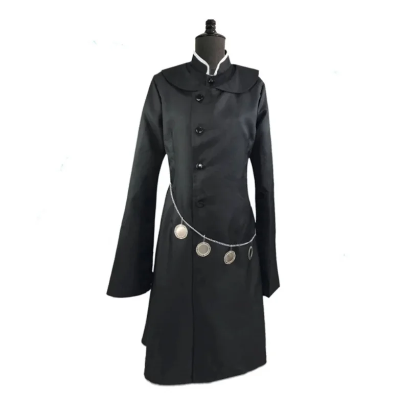 Anime Black Butler Under Taker Cosplay Costume Women Man Black Uniform Outfit Under Taker Cos Wig Halloween Role Playing costume