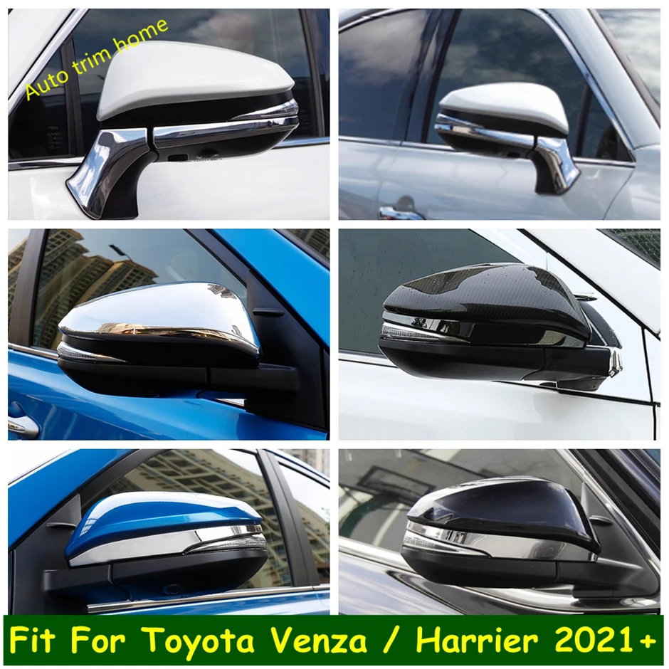 

Outside Door Rearview Mirror Rubbing Protector Strip Decor Cap Cover Trim For Toyota Venza / Harrier 2021 - 2024 Car Accessories