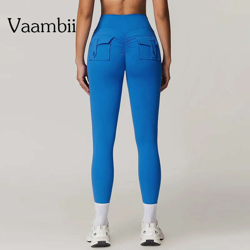 

Hip Lifting Breathable No T Line Fitness Pants High Waist Pocket Gym Leggings Women Yoga Pants Women's Sports Tight Pants