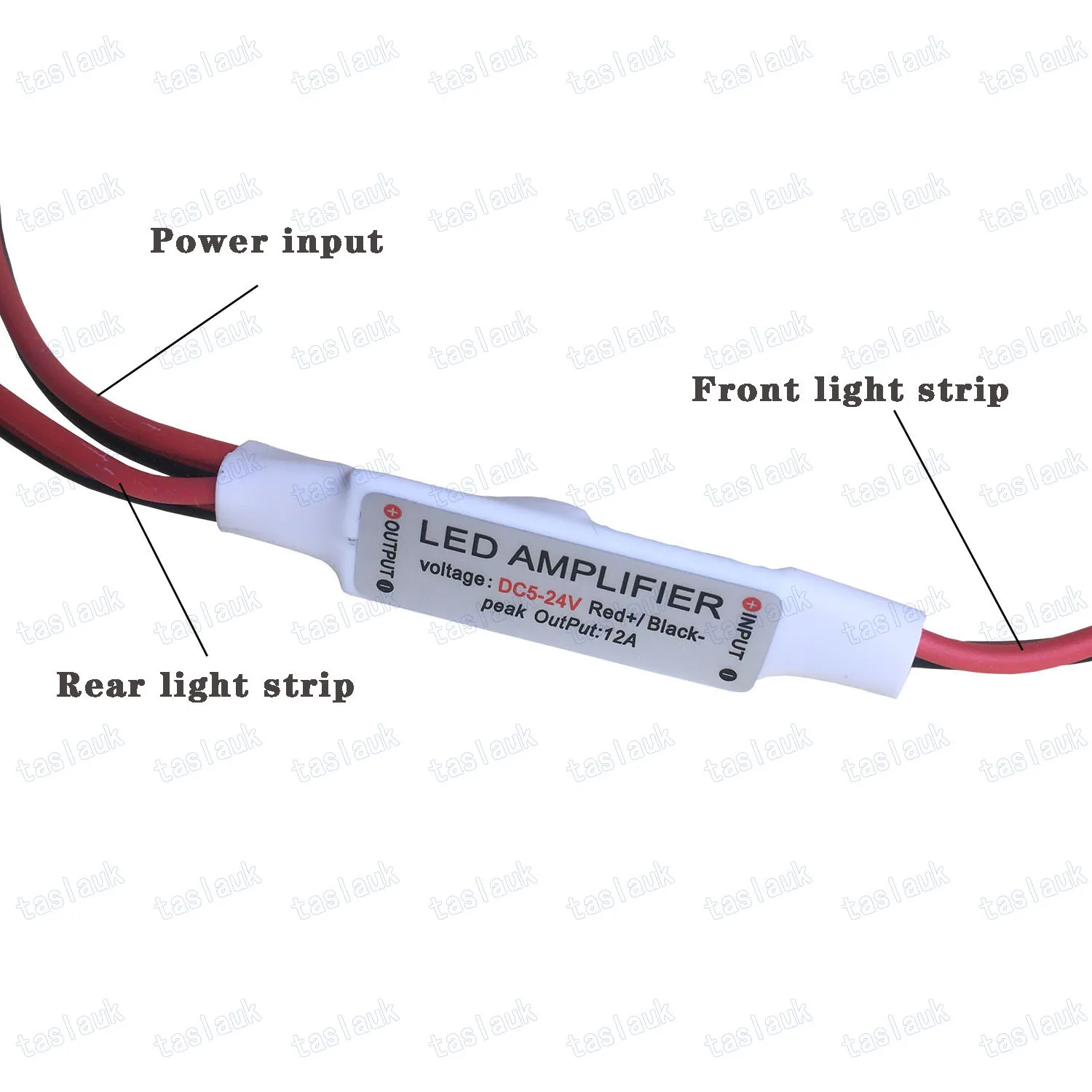 10pcs 20pcs DC12V DC24V 1channel 12A mini led amplifier amplificador power accessories for connection led strip single color