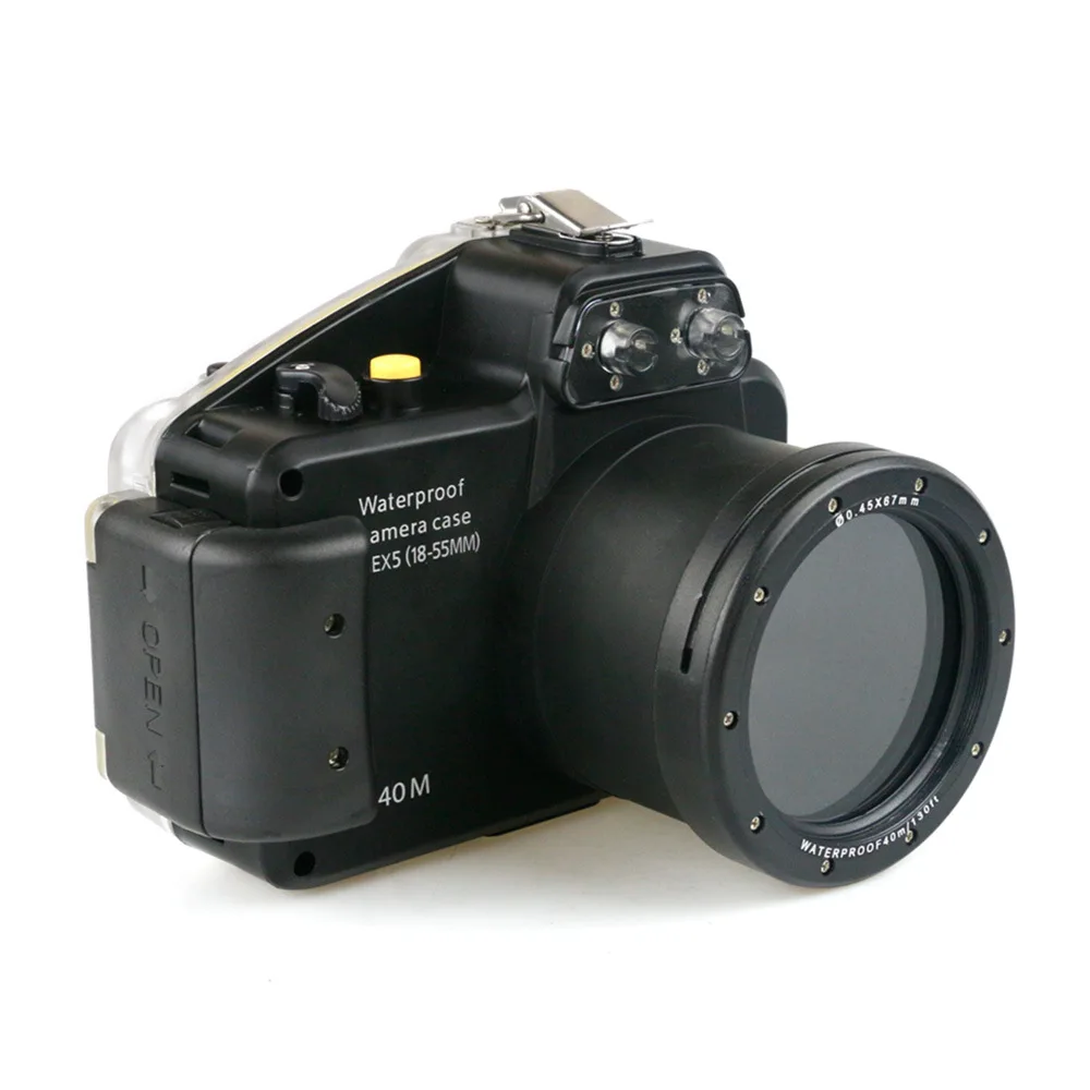 Custodia per fotocamera impermeabile Meikon 40 m per Sony NEX5 NEX5N/5R/5T NEX6/7