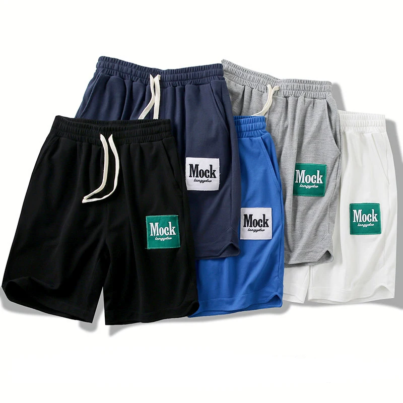 Trendy Corn Pattern Men's orts Casual Loose Five-Point Summer Mid-Waist Pants Youthful Energy Sle Cotton Polyester Blend