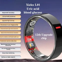 XIELEE L01/L03 Update Titanium Alloy Smart Sports Ring Waterproof Blood Oxygen Heart Rate Blood Pressure Blood Sleep Monitoring