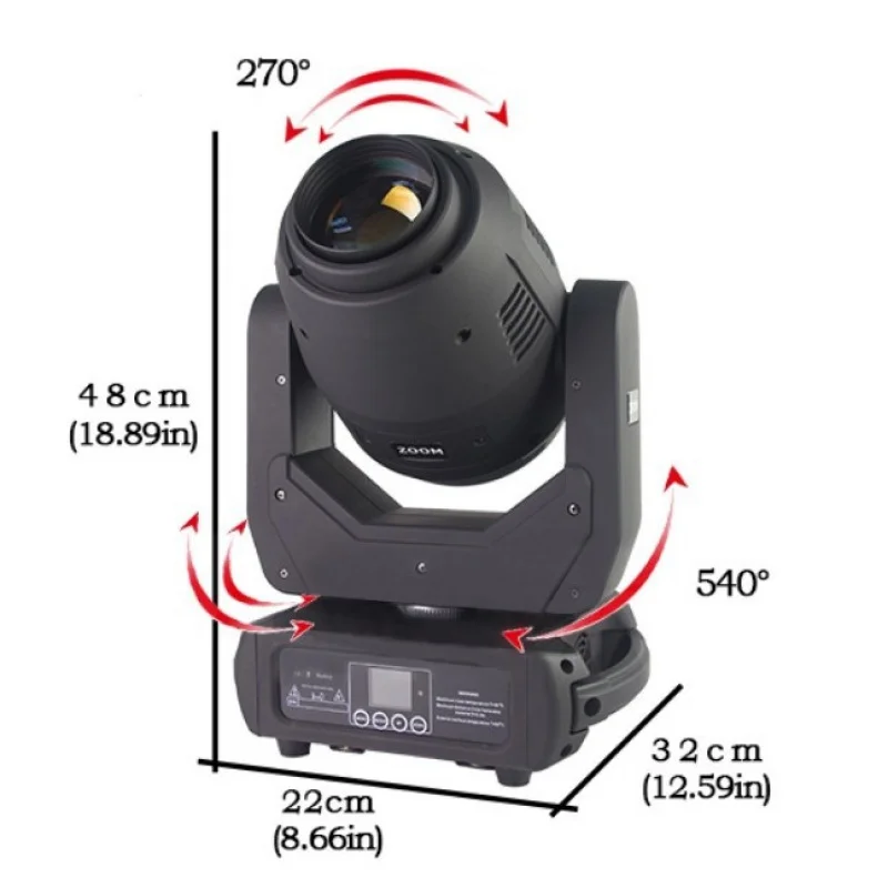 

LED 250W Focusable Moving Head Light for Stage Performances, Bars, KTVs, and Quiet Bars
