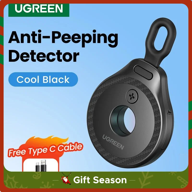 UGREEN Camera Detector for Hidden Camera Security Protection Hotel Pinhole Lens Detect Gadget Anti-Peeping Candid Detector