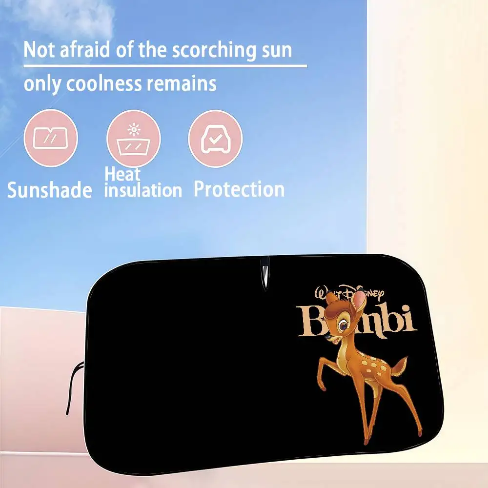 

Disney Bambi Car SunShade Windshield Sun Shade Personalized Picture Block UV Rays Visor Protector