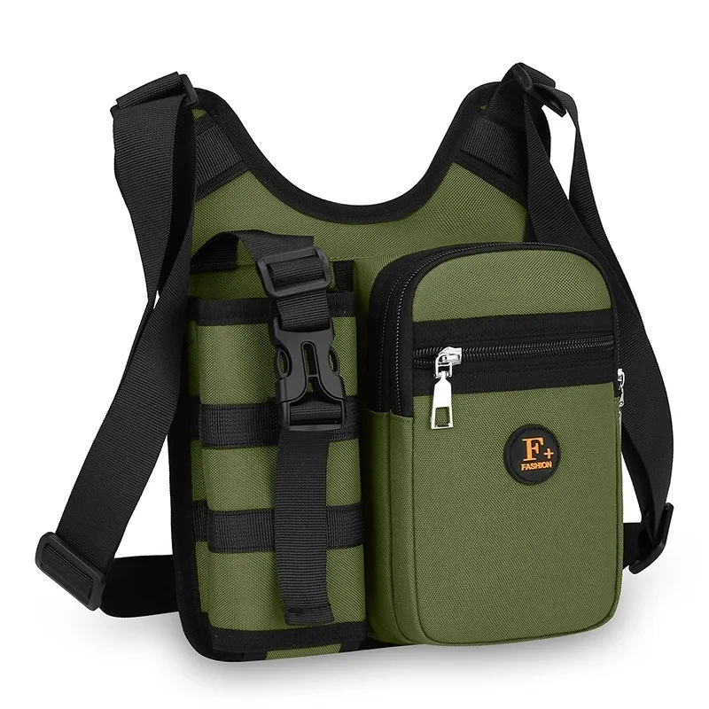 Men's Crossbody Bags Large Capacity Multi Functional Lightweight Fashionable Bottle Bag Travel Outdoor Commute