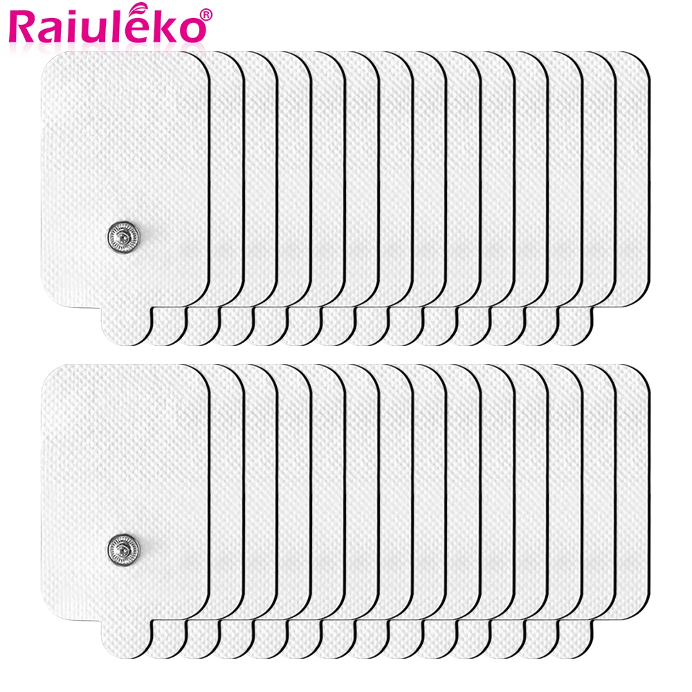 

50/100Pcs Self Adhesive Reusable Electrode Pads for Acupuncture TENS Therapy Body Massager Patch EMS Muscle Stimulator Sticker